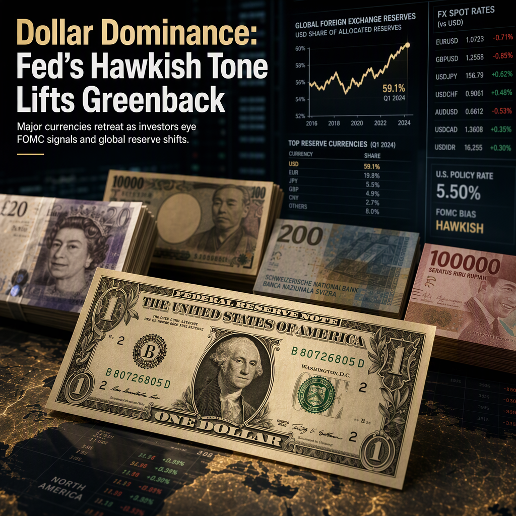 US Dollar Strengthens Across Major Currencies Amid Hawkish Fed Tone and Global Reserve Data