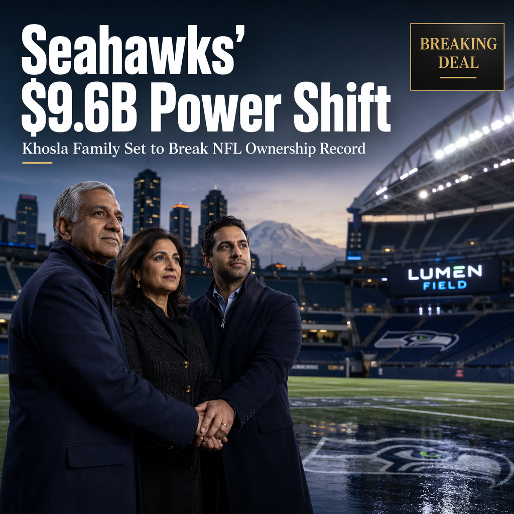 Khosla Family Agrees to Acquire Seattle Seahawks for NFL-Record $9.6 Billion