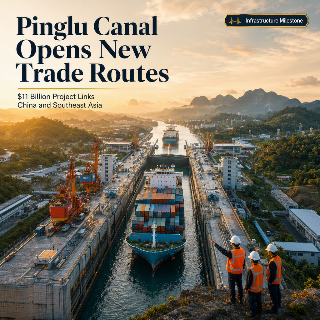 China Completes $11 Billion Pinglu Canal to Boost Southeast Asia Trade Connectivity