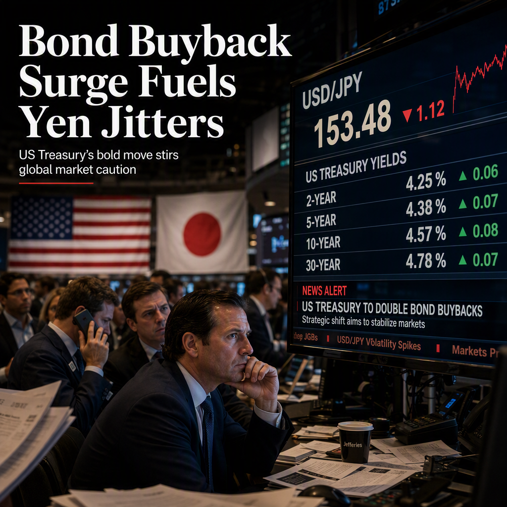 US Treasury Doubles Bond Buybacks, Stirring Yen Intervention Speculation and Market Caution