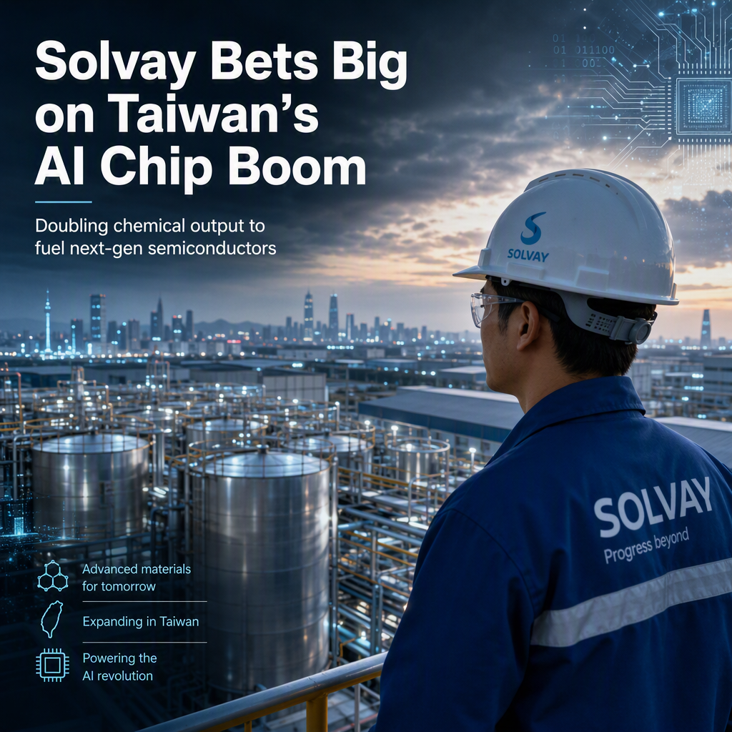 Solvay to Double Taiwan Chip Chemical Output Amid AI Surge, CEO Confirms