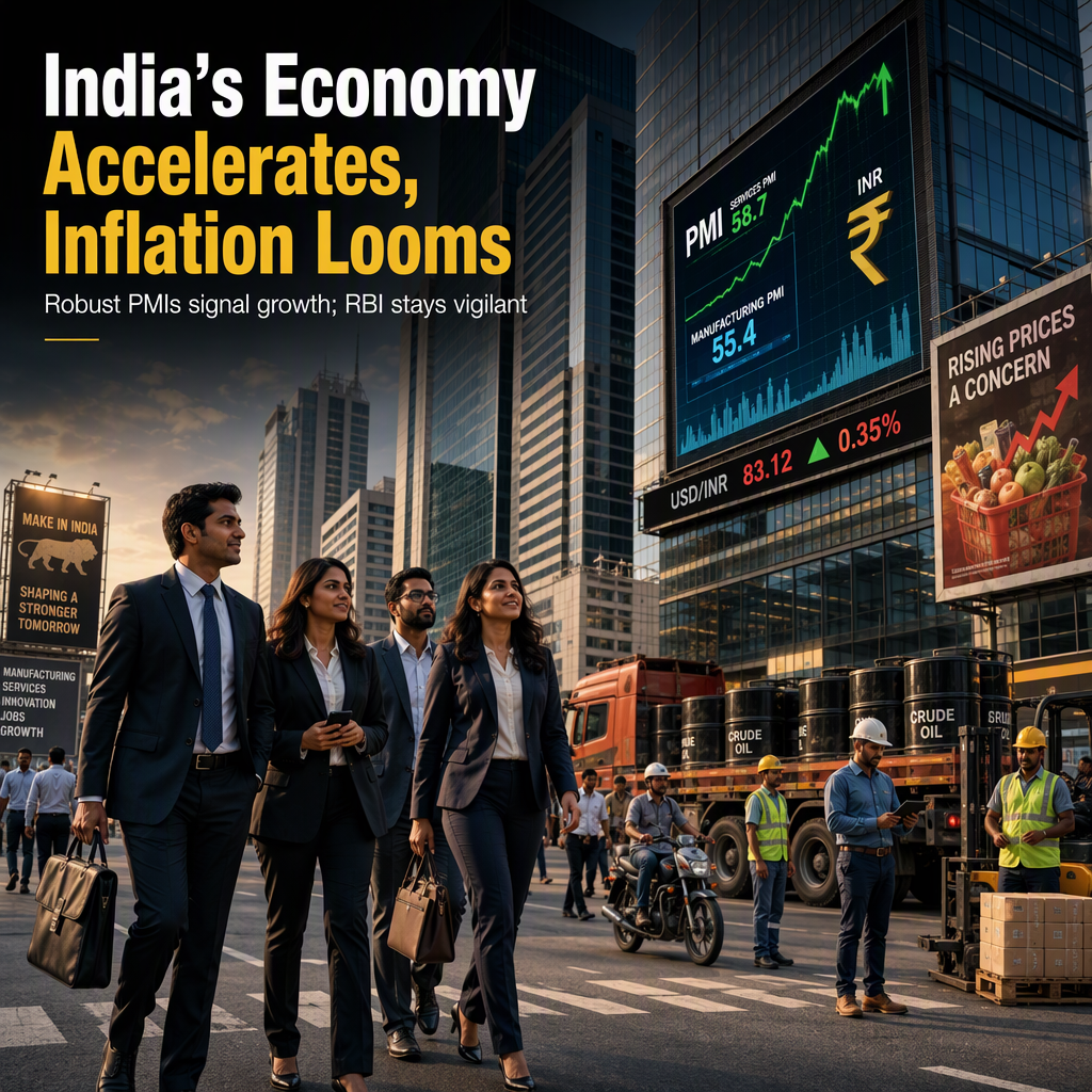 India's September PMIs Signal Robust Growth Amid Persistent Inflation Risks; RBI Expected to Remain Cautious