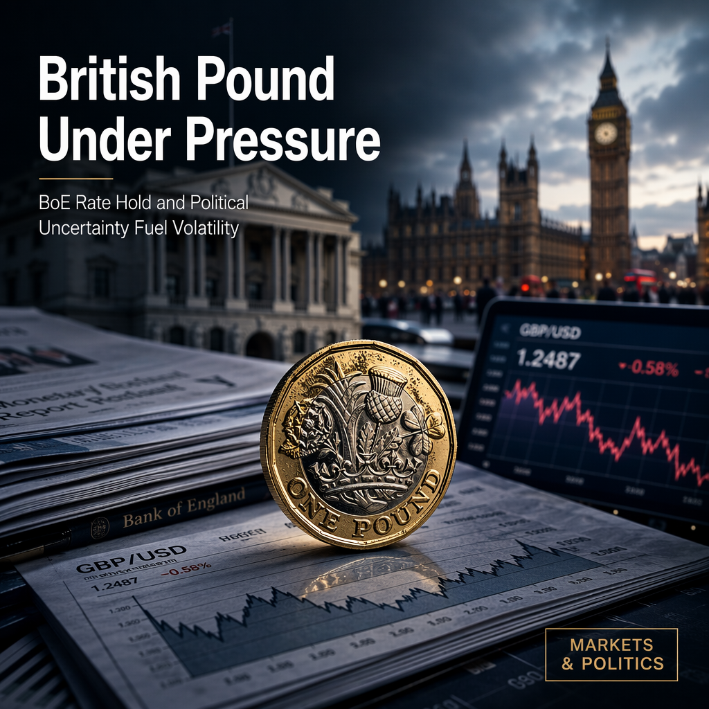 British Pound Faces Pressure Amid BoE Hold and Political Uncertainty