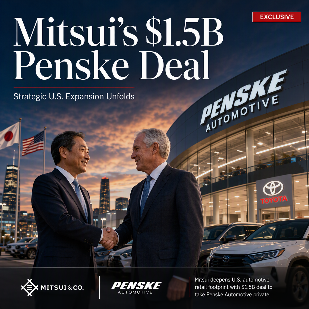 Mitsui Commits $1.5 Billion to Take Penske Automotive Private in Strategic U.S. Expansion