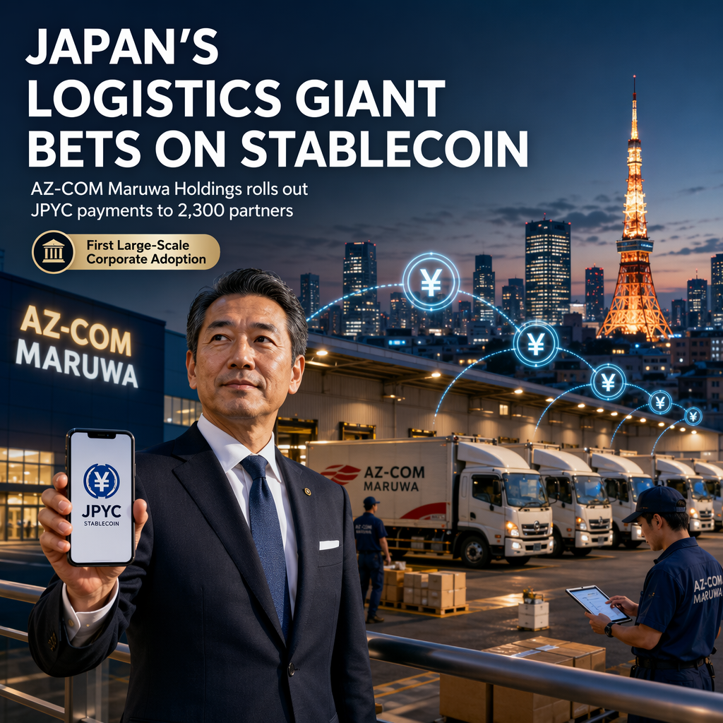 AZ-COM Maruwa Holdings to Pioneer Large-Scale Corporate Use of JPYC Stablecoin in Japan