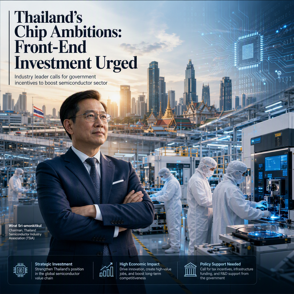 Thai Industry Leader Urges Investment in Front-End Chip Manufacturing to Boost Semiconductor Sector