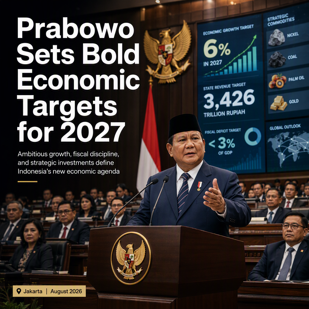 Indonesia's President Prabowo Sets Ambitious 2027 Growth and Fiscal Targets