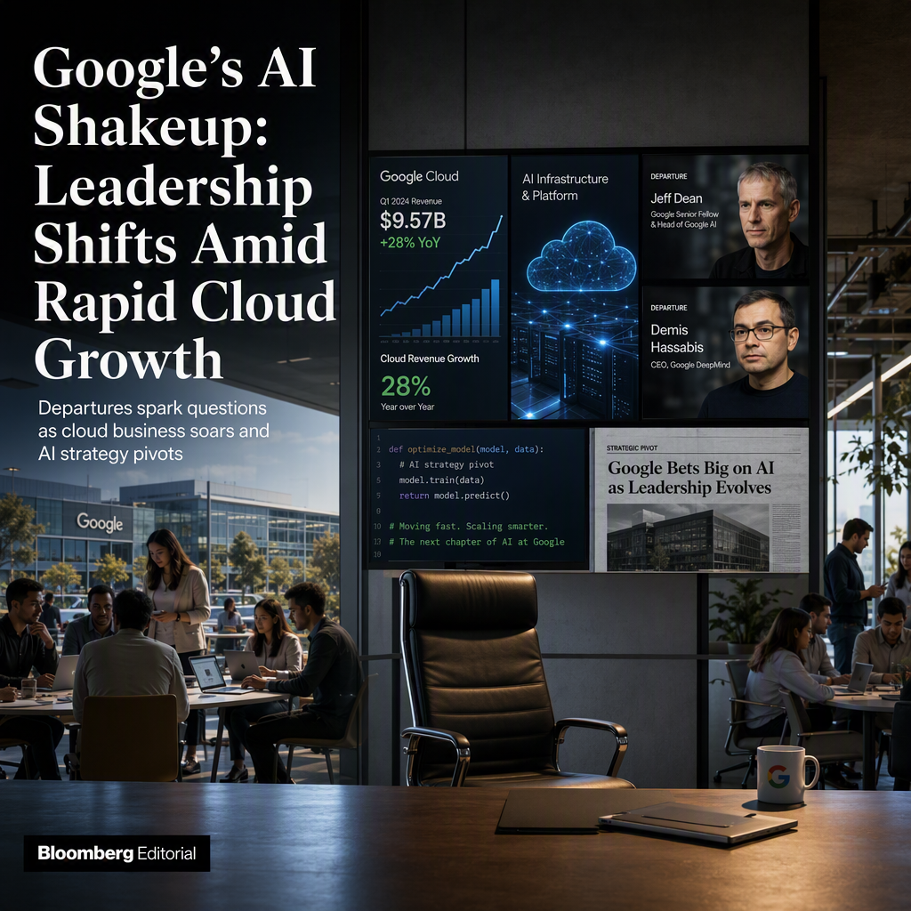 Google Faces Leadership Shakeup Amid Soaring Cloud Growth and AI Strategy Shift