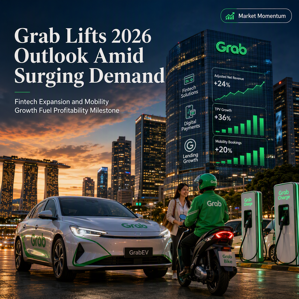 Grab Raises 2026 Guidance Amid Surging Ride-Hailing Demand and Fintech Expansion