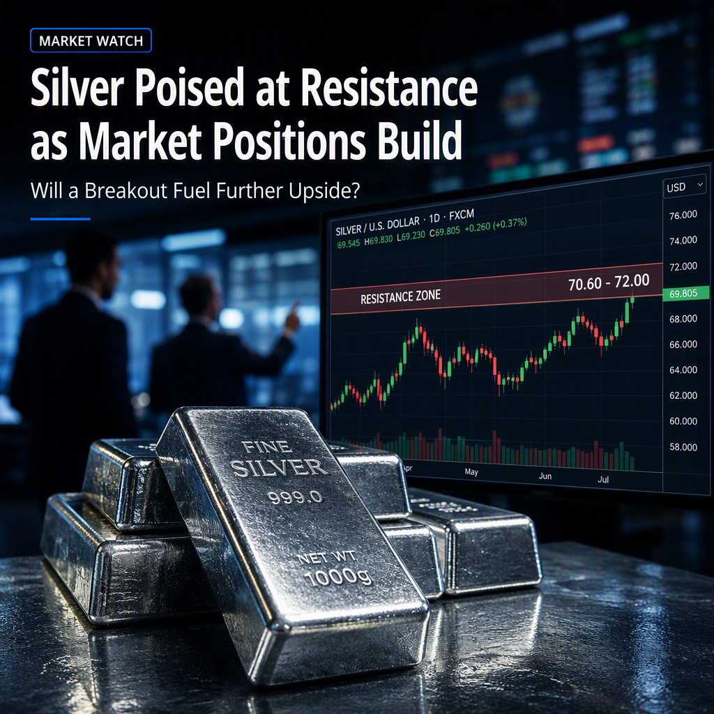 Silver Consolidates Near Key Resistance as Positioning Builds, OCBC Notes Potential for Further Upside