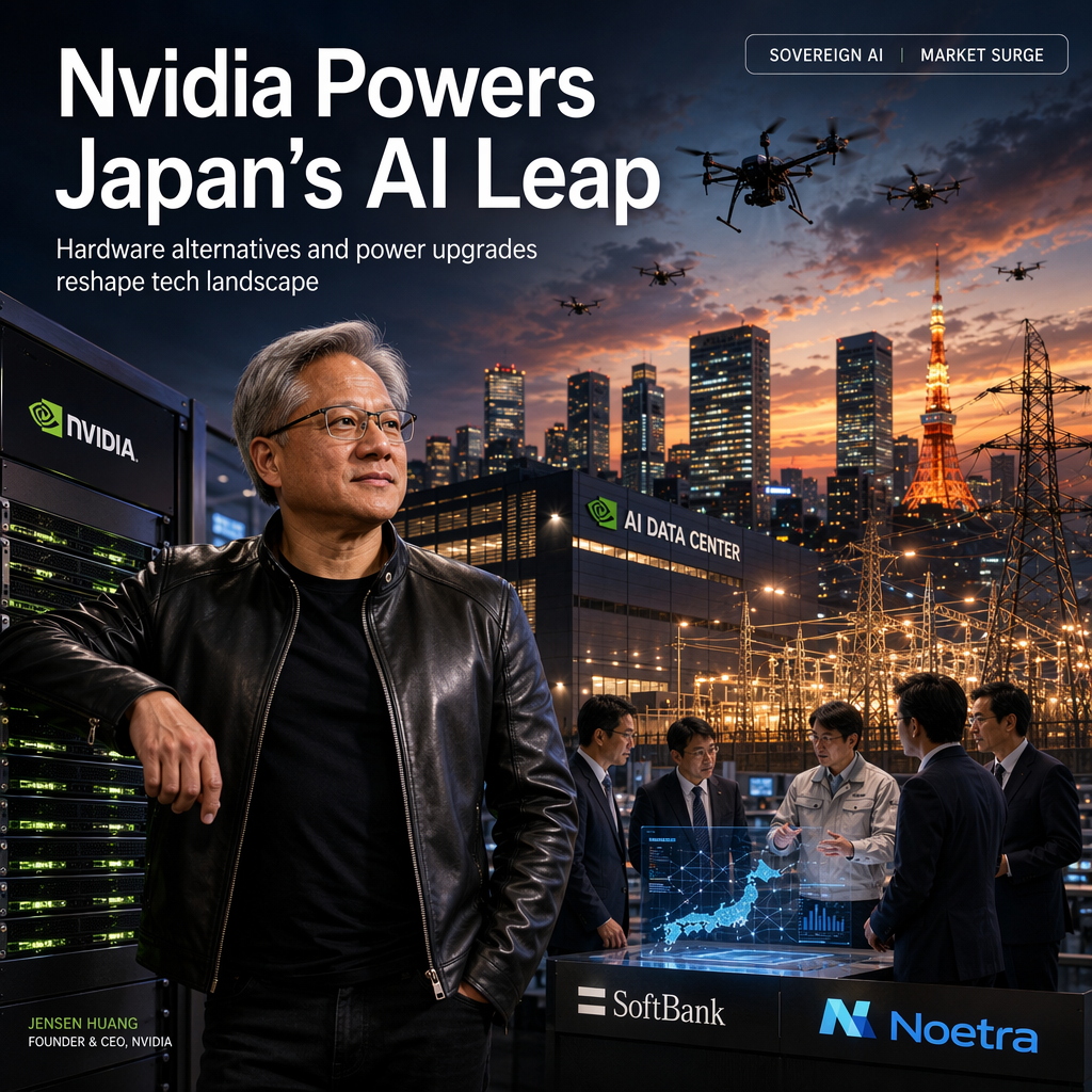 Nvidia Deepens Japan AI Ties Amid Rising Demand, Hardware Alternatives, and Power Infrastructure Expansion