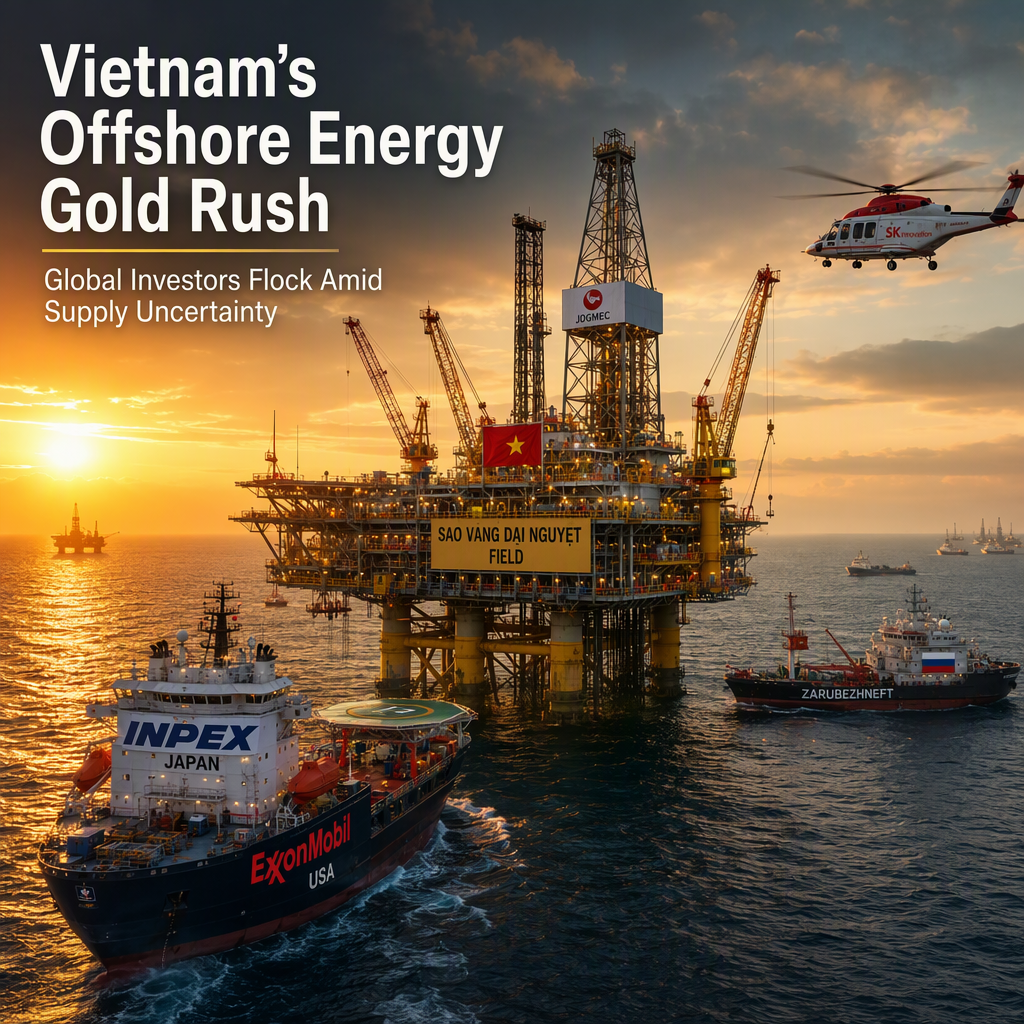 Vietnam's Offshore Oil and Gas Boom Attracts Japanese, U.S., and Russian Investment Amid Global Supply Concerns