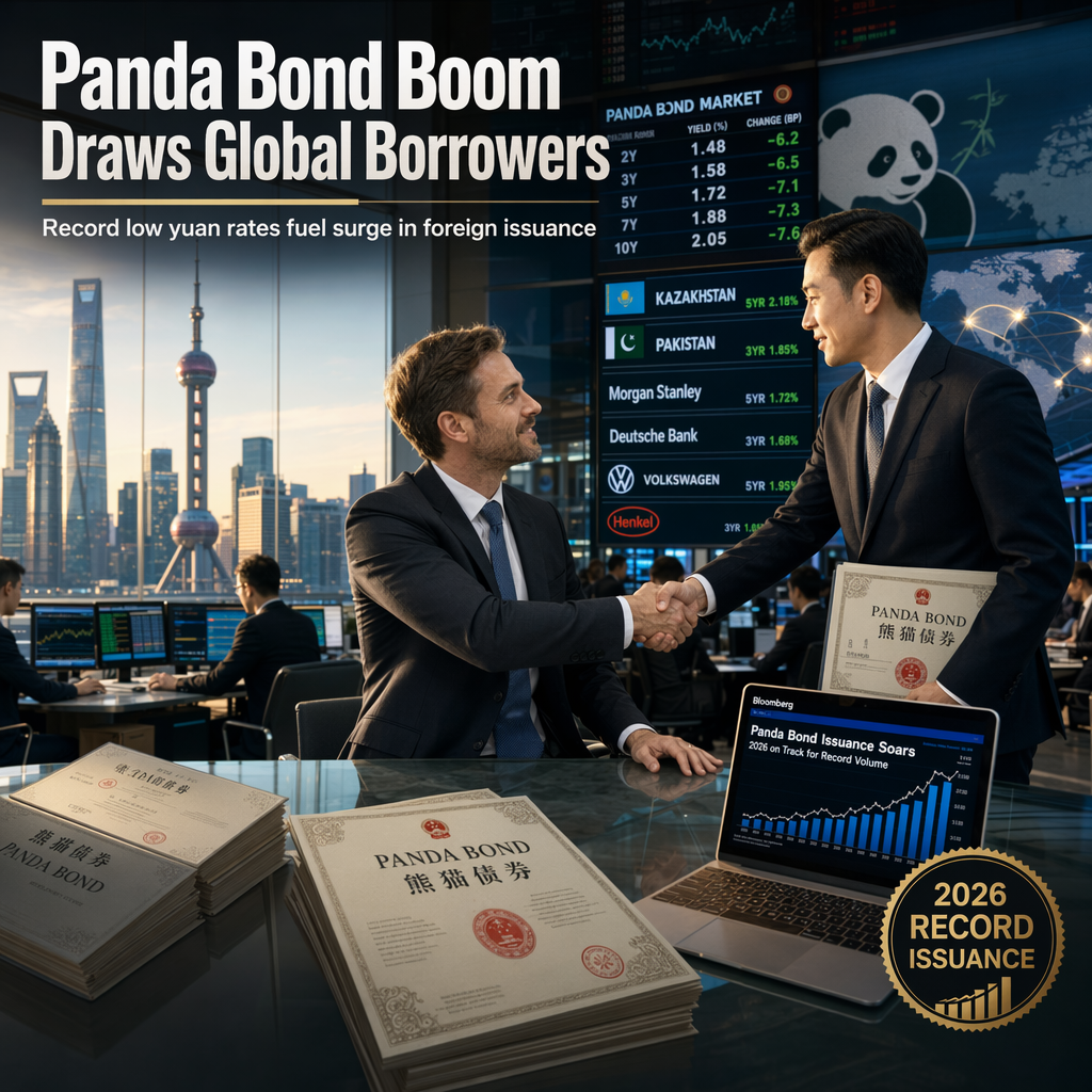 Foreign Borrowers Rush to China's Panda Bond Market Amid Record Low Yuan Funding Costs
