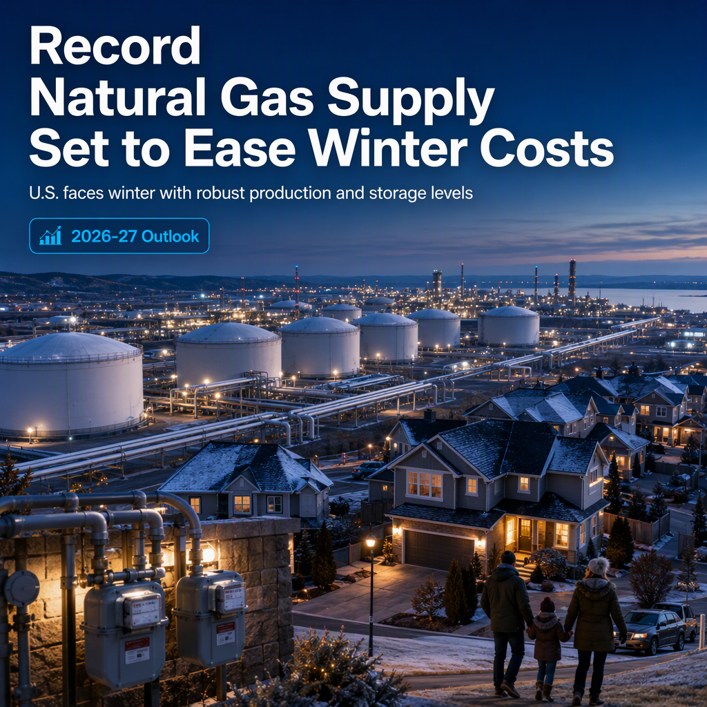 Record U.S. Natural Gas Production and Storage Poised to Ease Winter Heating Costs