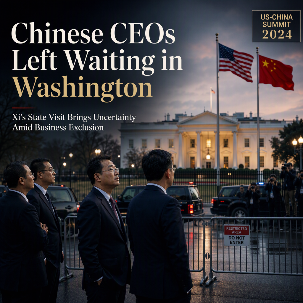 Chinese CEOs Attend Washington During Xi's State Visit Amid Uncertainty Over Summit Participation