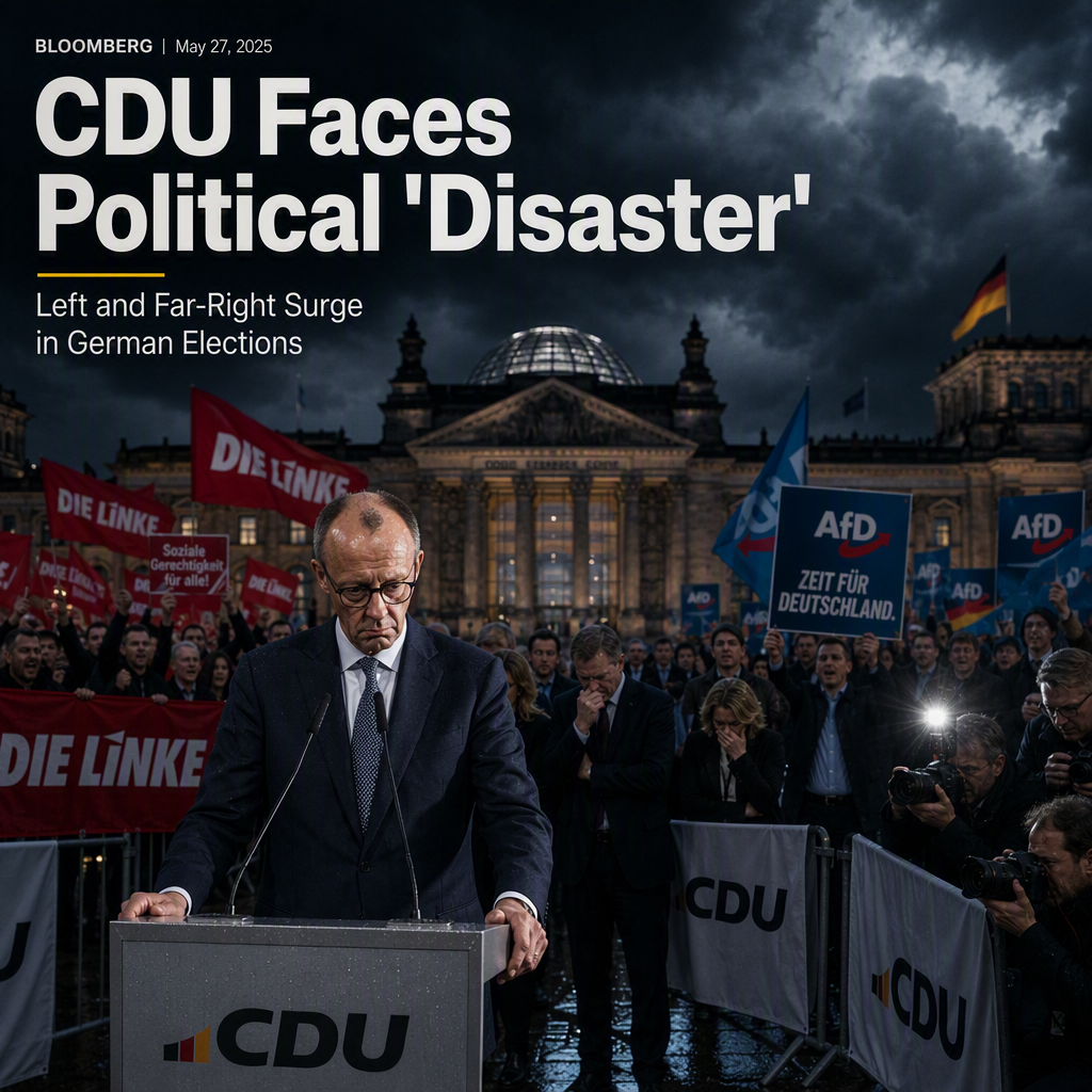 German CDU Faces 'Disaster' as Left and Far-Right Surge in Local Elections, Threatening Pro-Growth Reforms