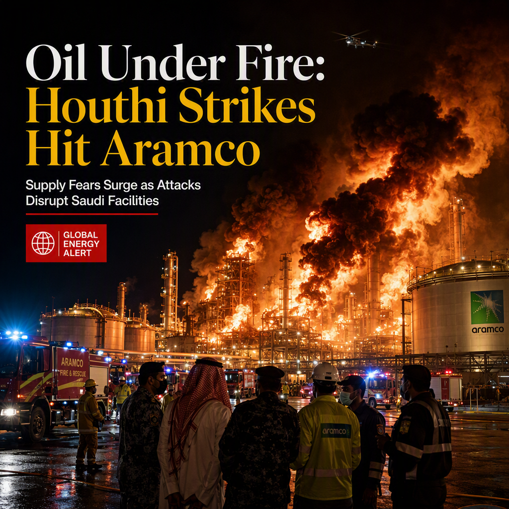 Houthi Attacks on Saudi Aramco Facilities Spark Fears of Oil Supply Disruption and Rising Costs