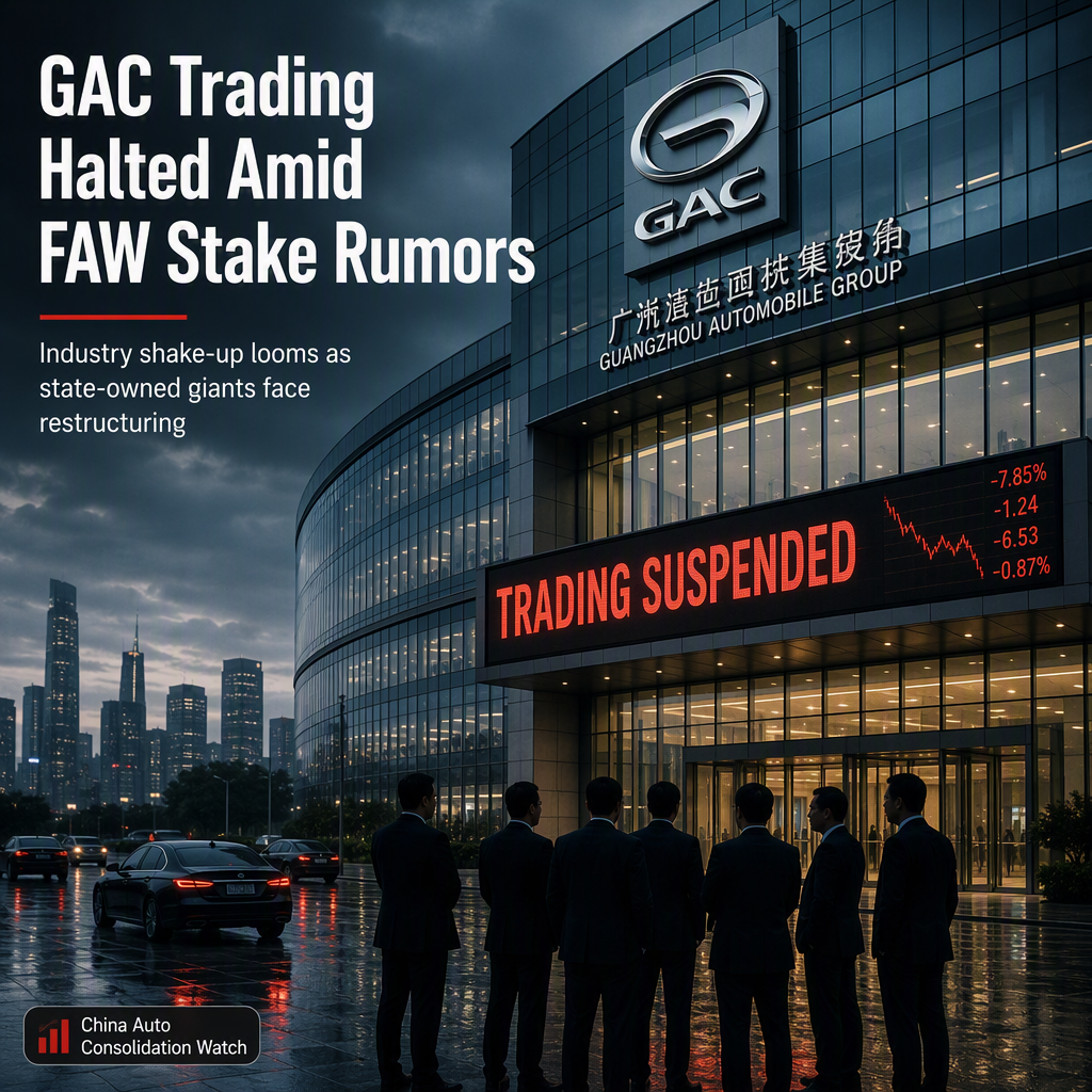 Guangzhou Automobile Group Suspends Trading Amid Potential Stake Acquisition by FAW