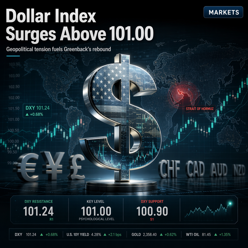 US Dollar Index (DXY) Rebounds Above 101.00 Amid Geopolitical Uncertainty