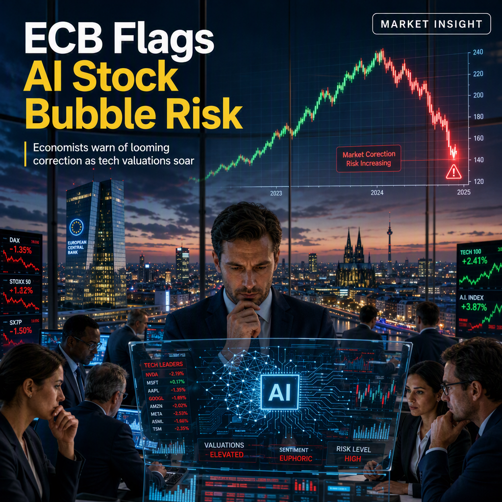 ECB Economists Warn of Potential Market Correction Amid AI-Driven Stock Rally