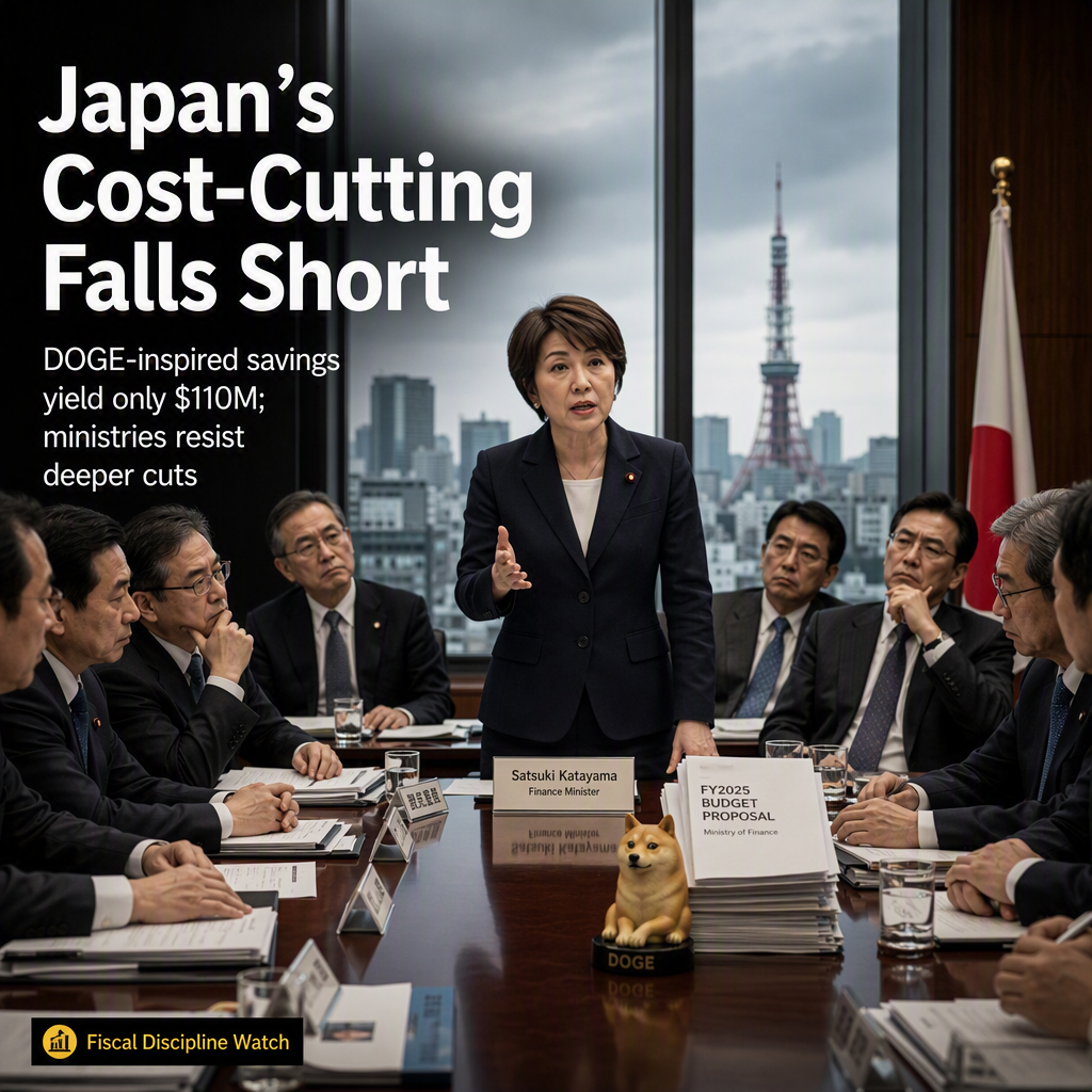 Japan's DOGE-Inspired Cost-Cutting Yields Only $110 Million in Proposed Savings