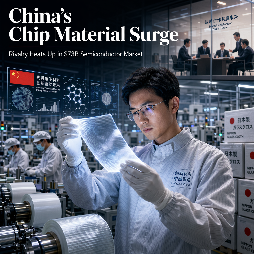Chinese Chip Material Makers Challenge Japanese Rivals in $73 Billion Semiconductor Market