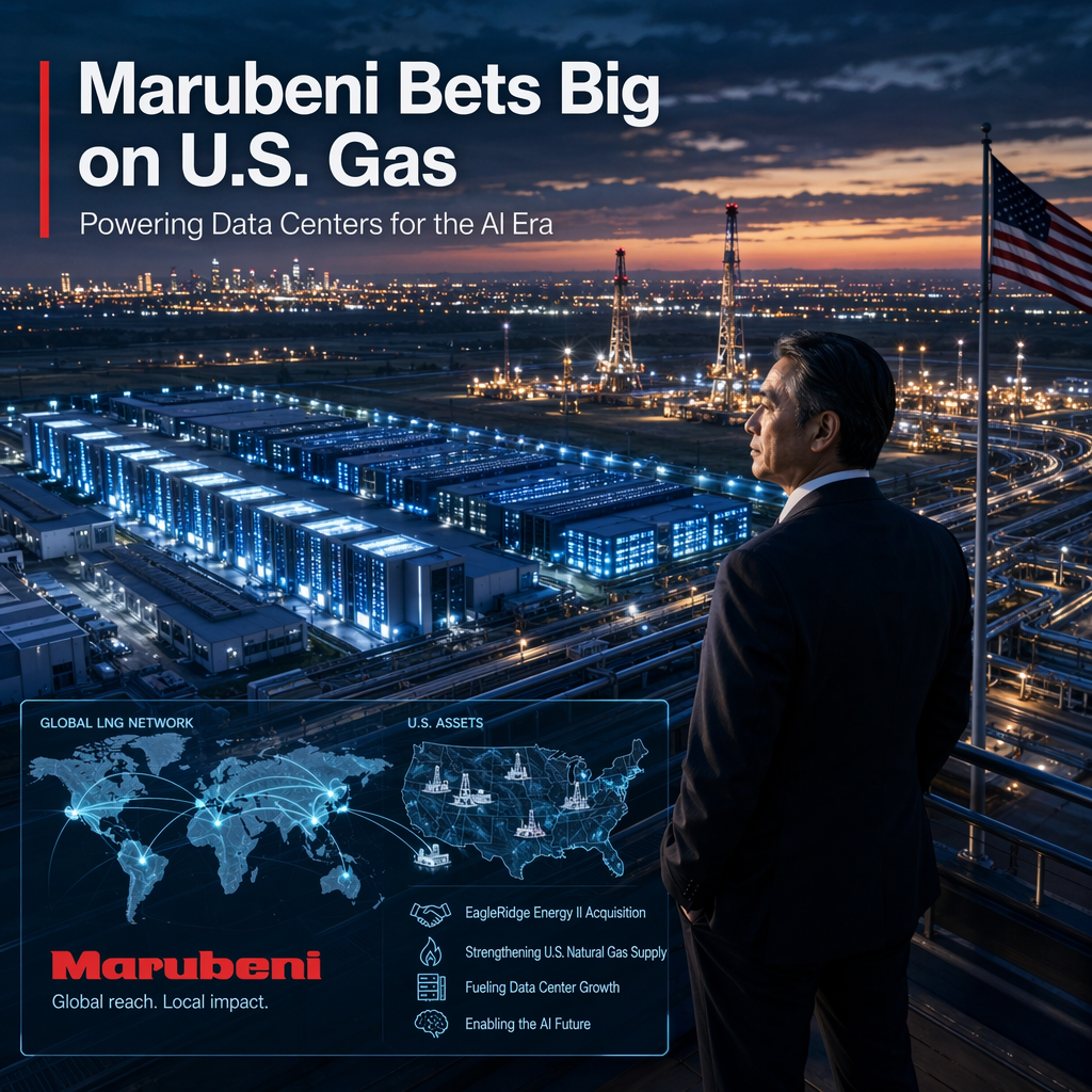Marubeni Acquires EagleRidge Energy II to Fuel U.S. Data Center Growth Amid Strong LNG Demand