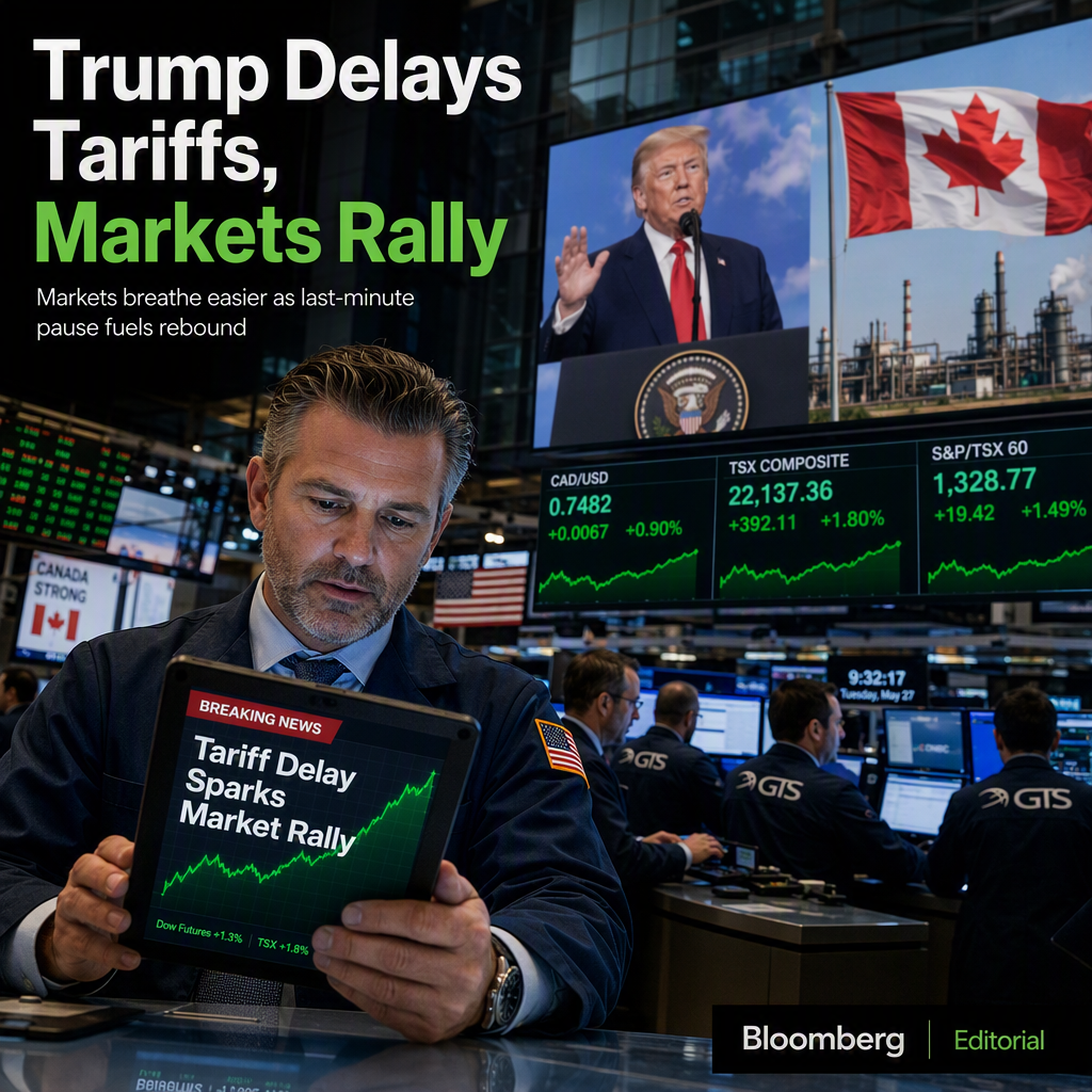 Trump Delays 50% Tariffs on Canadian Imports, Markets Rebound Amid Ongoing Negotiations