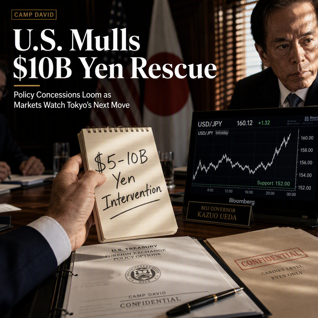 U.S. Treasury Considers $5-10 Billion Yen Intervention Amid Policy Strings and Geopolitical Tensions