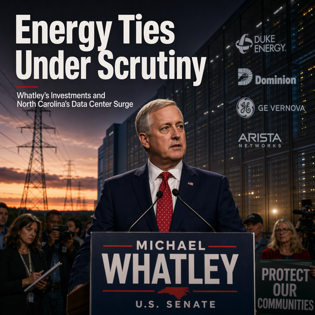 GOP Senate Nominee Michael Whatley Faces Scrutiny Over Energy Investments Linked to North Carolina Data Center Boom