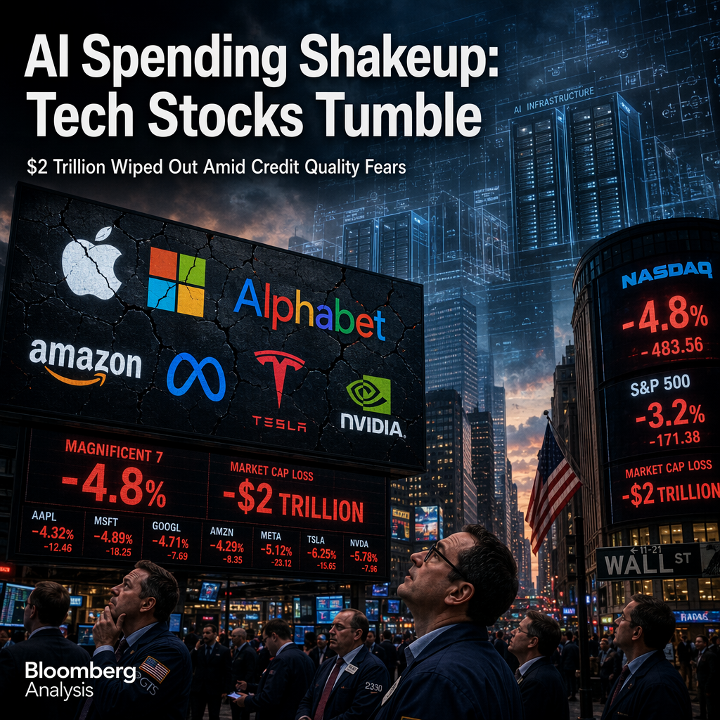 AI Infrastructure Spending Triggers Massive Tech Stock Selloff and Credit Quality Warnings