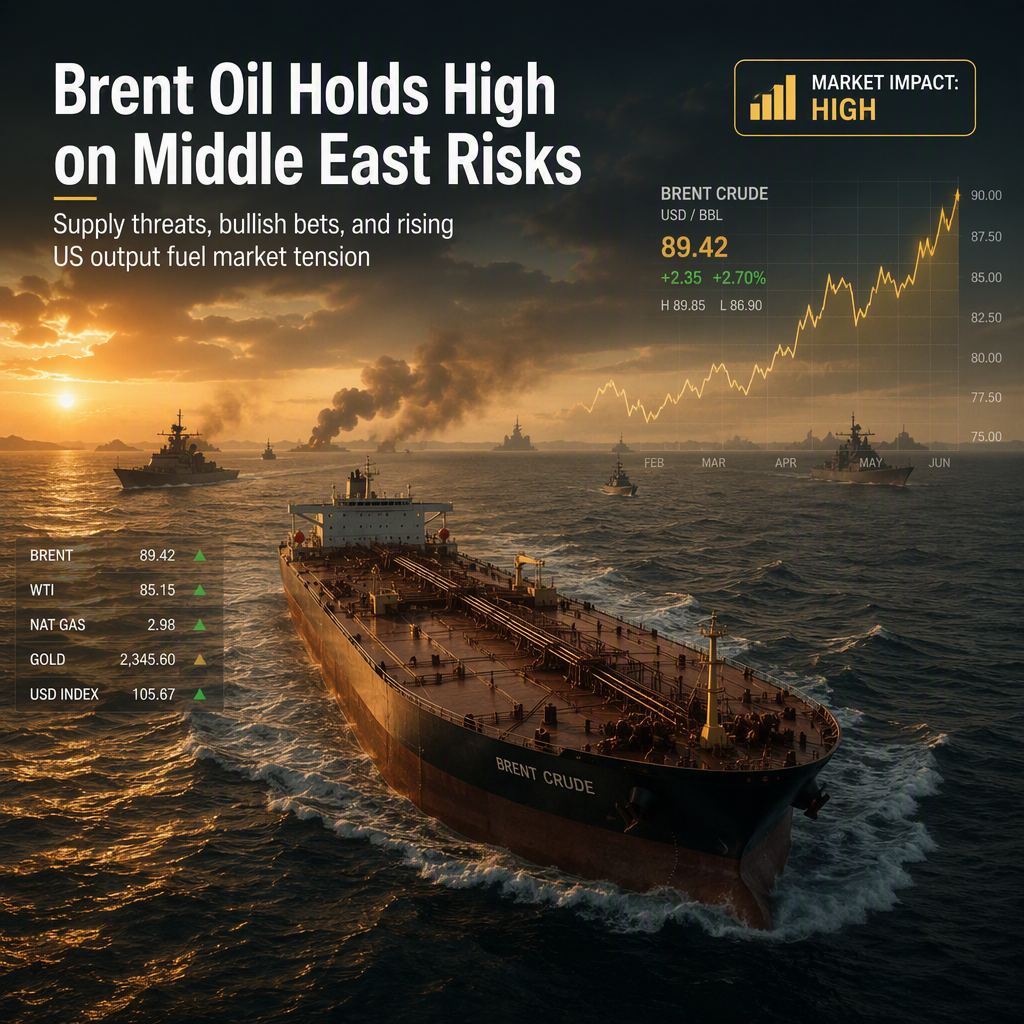 Brent Crude Prices Remain Elevated Amid Middle East Tensions and Bullish Speculative Positioning