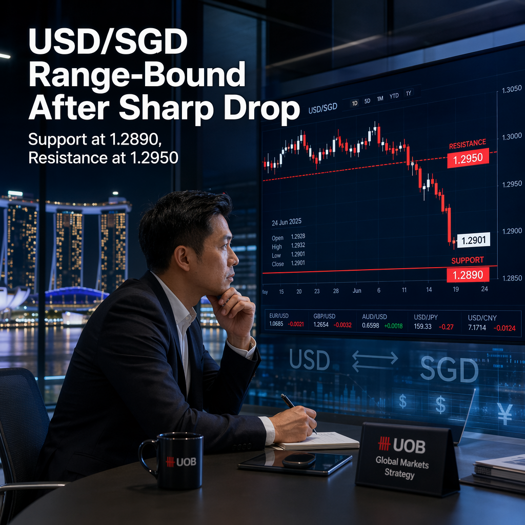 UOB Sees USD/SGD Range-Bound After Sharp Drop, Eyes Key Support at 1.2890