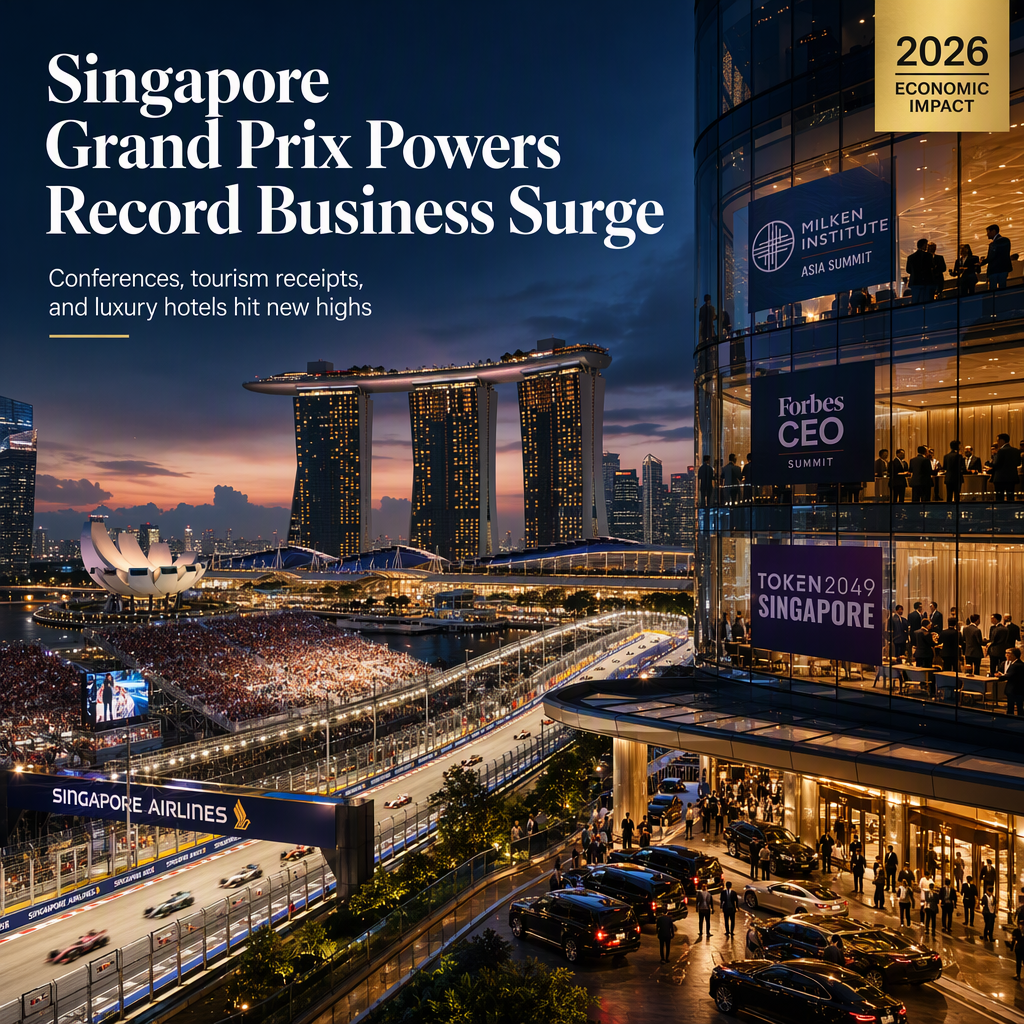Singapore's Grand Prix Spurs Surge in Business Events and Tourism Revenue