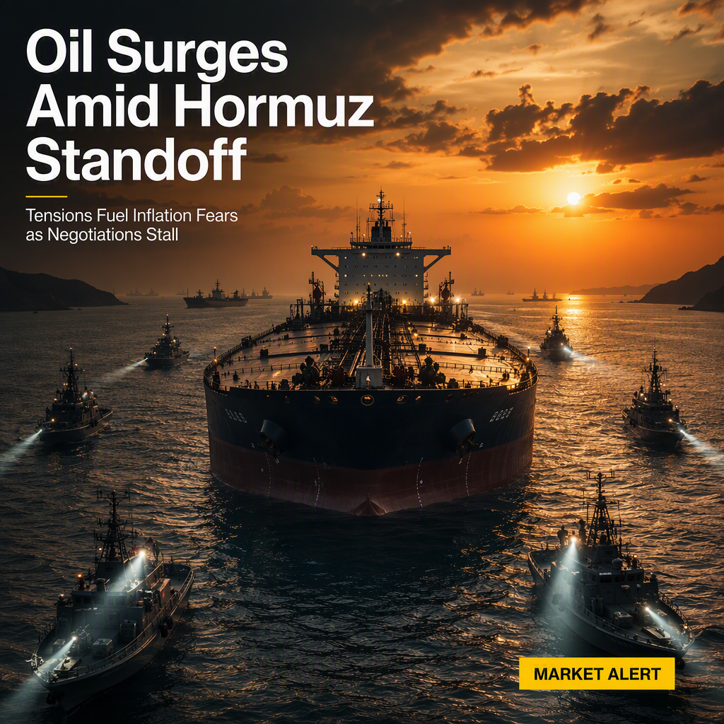 Oil Prices Surge as Strait of Hormuz Standoff Deepens, Fueling Inflation Fears