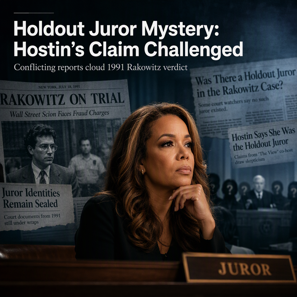 Sunny Hostin's Claim as Holdout Juror in 1991 Rakowitz Trial Faces Contradictory Reports