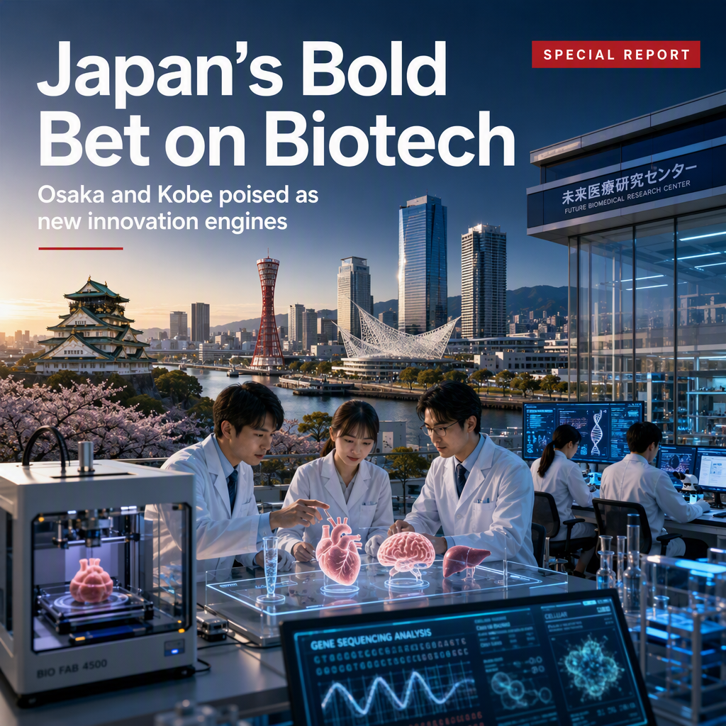 Japan Unveils Plans to Establish Osaka and Kobe as Leading Biotech Hubs