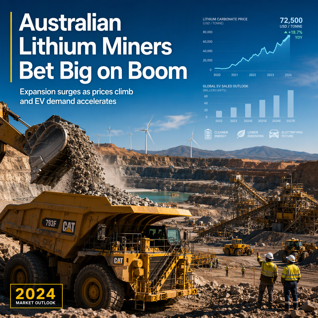 Australian Lithium Miners Ramp Up Expansion Amid Strengthening Prices