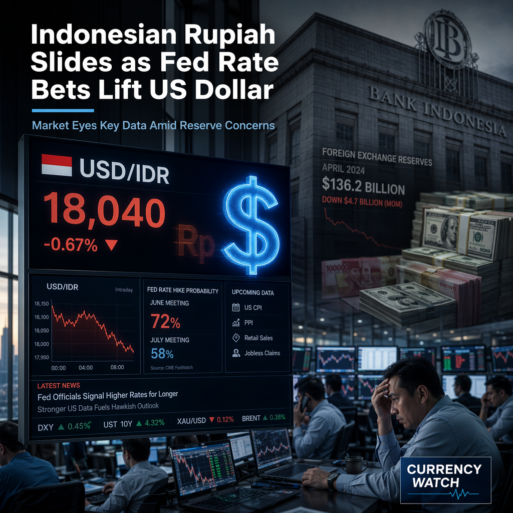 Indonesian Rupiah Weakens as Fed Rate Hike Bets Boost US Dollar; Market Eyes Key Data Releases