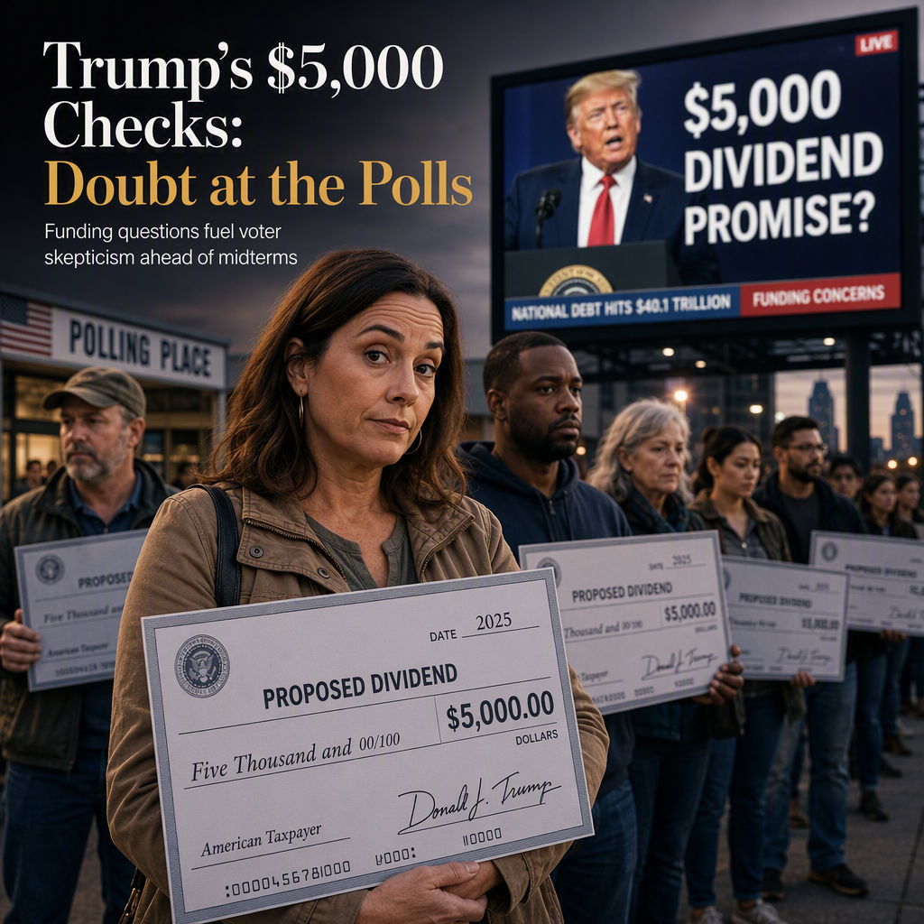 Trump's $5,000 Dividend Check Proposal Faces Voter Skepticism Amid Funding Concerns