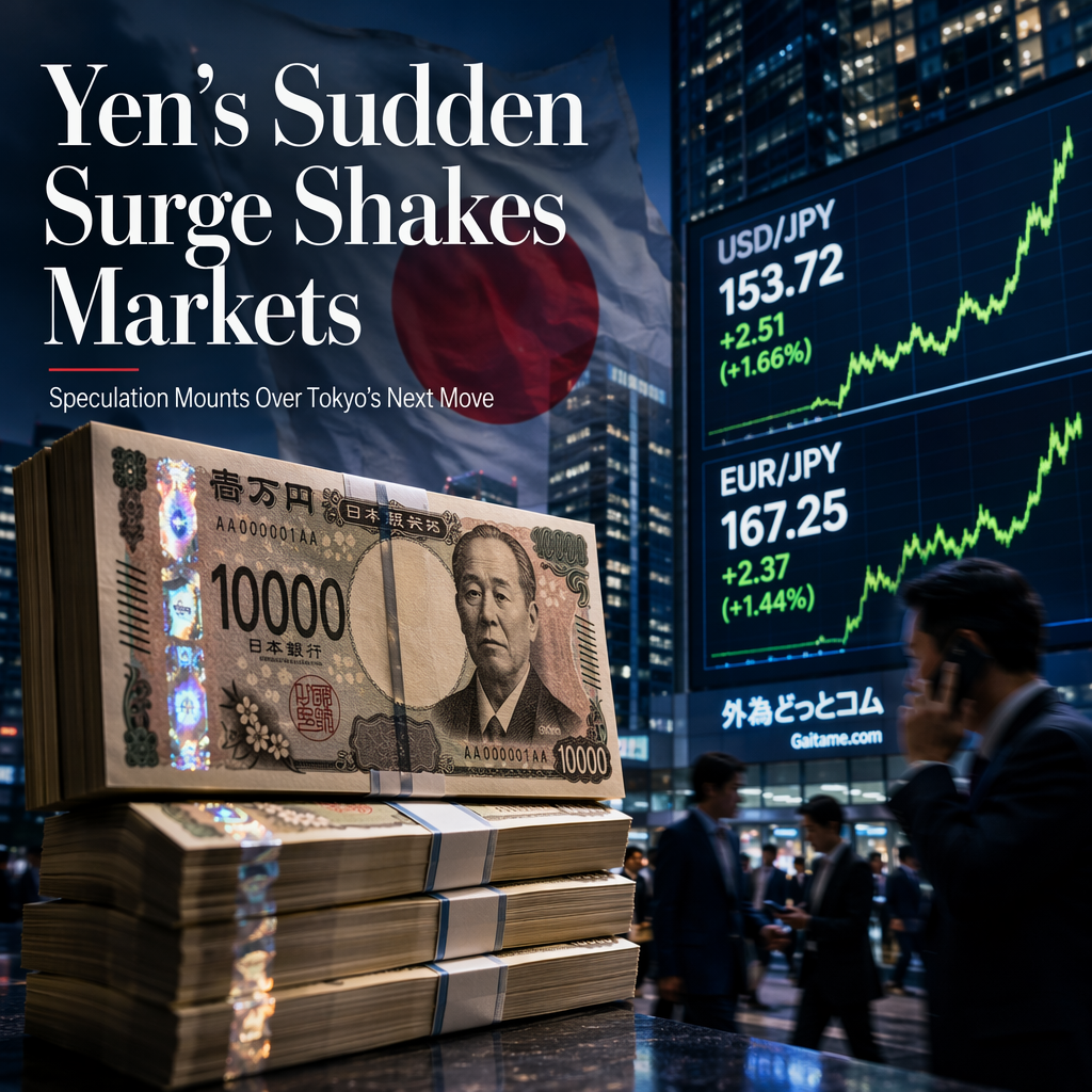 Japanese Yen Surges Amid Intervention Speculation, Reshaping Global Carry Trade Dynamics