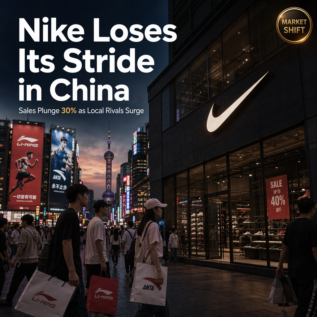 Nike's China Sales Plunge 30% Since 2021 Amid Rising Local Competition and Shifting Consumer Tastes