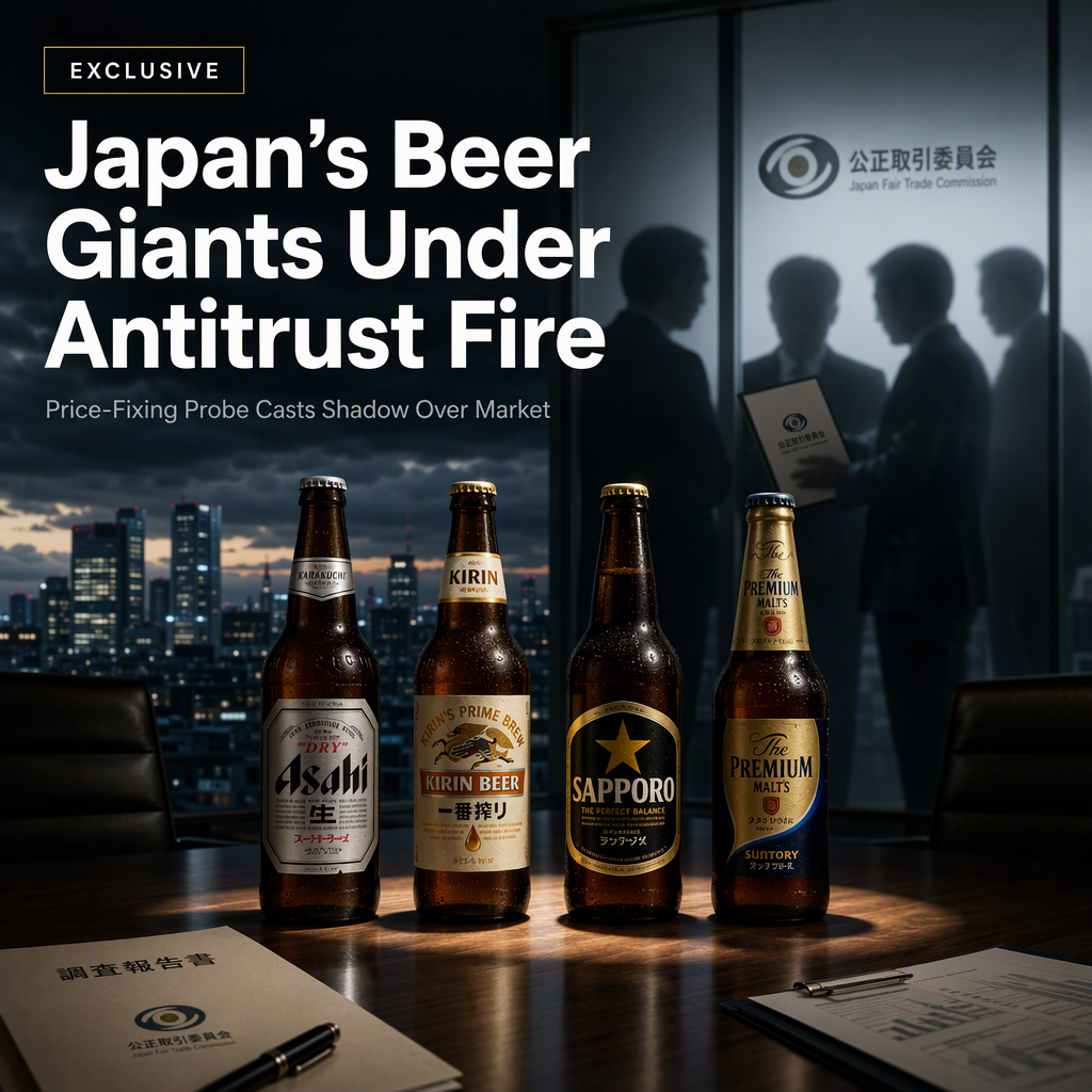 Japan's Top Four Brewers Face Antitrust Probe Over Suspected Beer Price Fixing
