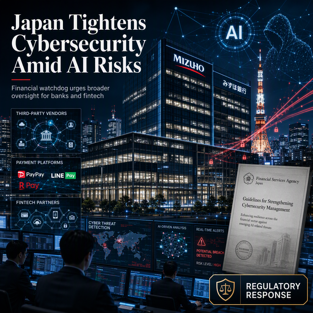 Japan Expands Cybersecurity Oversight for Banks Amid Rising AI Threats