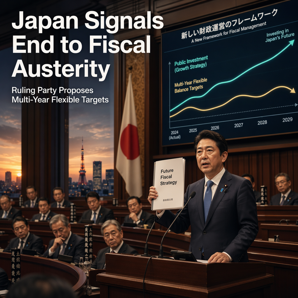 Japan's Ruling Party Proposes Flexible Fiscal Policy, Moving Away from Annual Primary Balance Targets