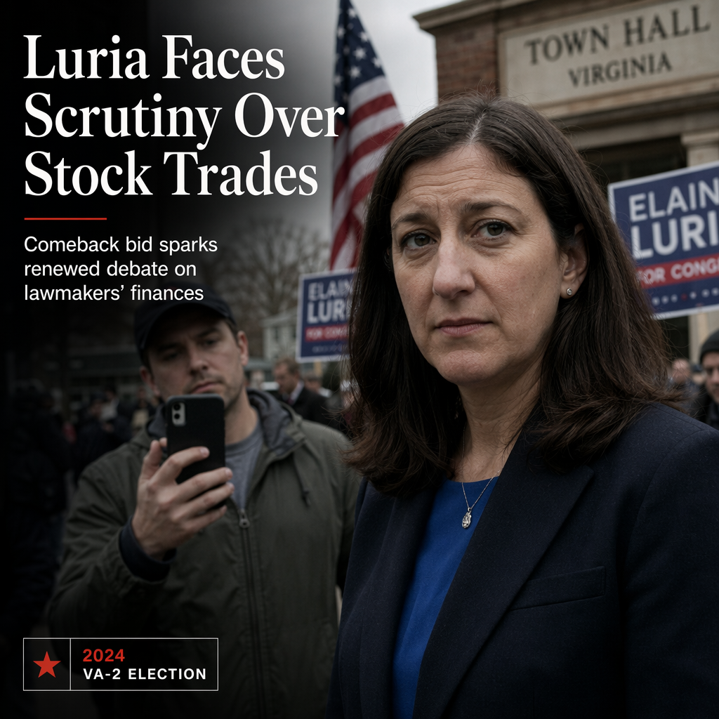 Former Rep. Elaine Luria Confronted Over Stock Trading Amid Congressional Comeback Bid