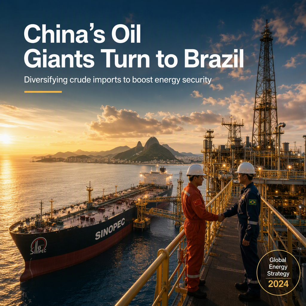 Chinese Oil Majors Target Brazil to Diversify Crude Imports and Bolster Energy Security