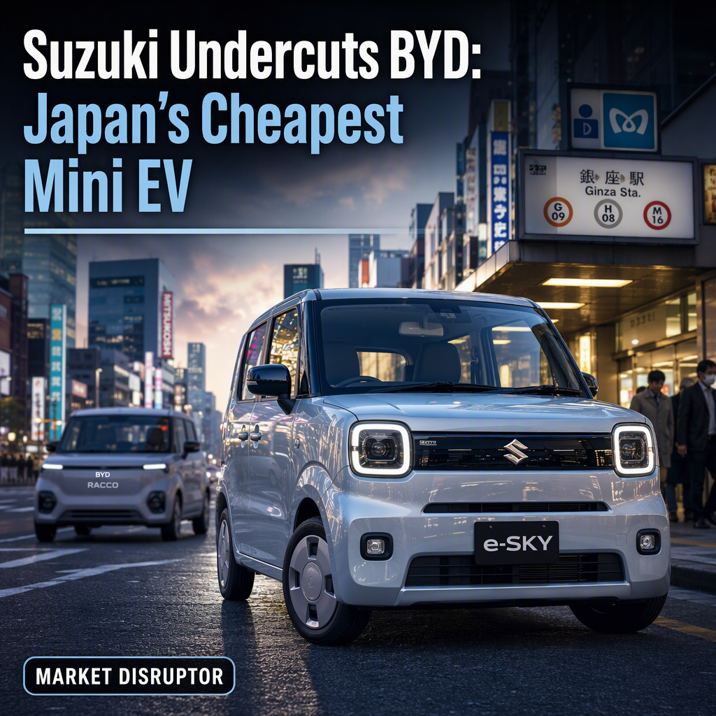 Suzuki Launches Japan's Cheapest Mini EV, Undercutting BYD's Racco