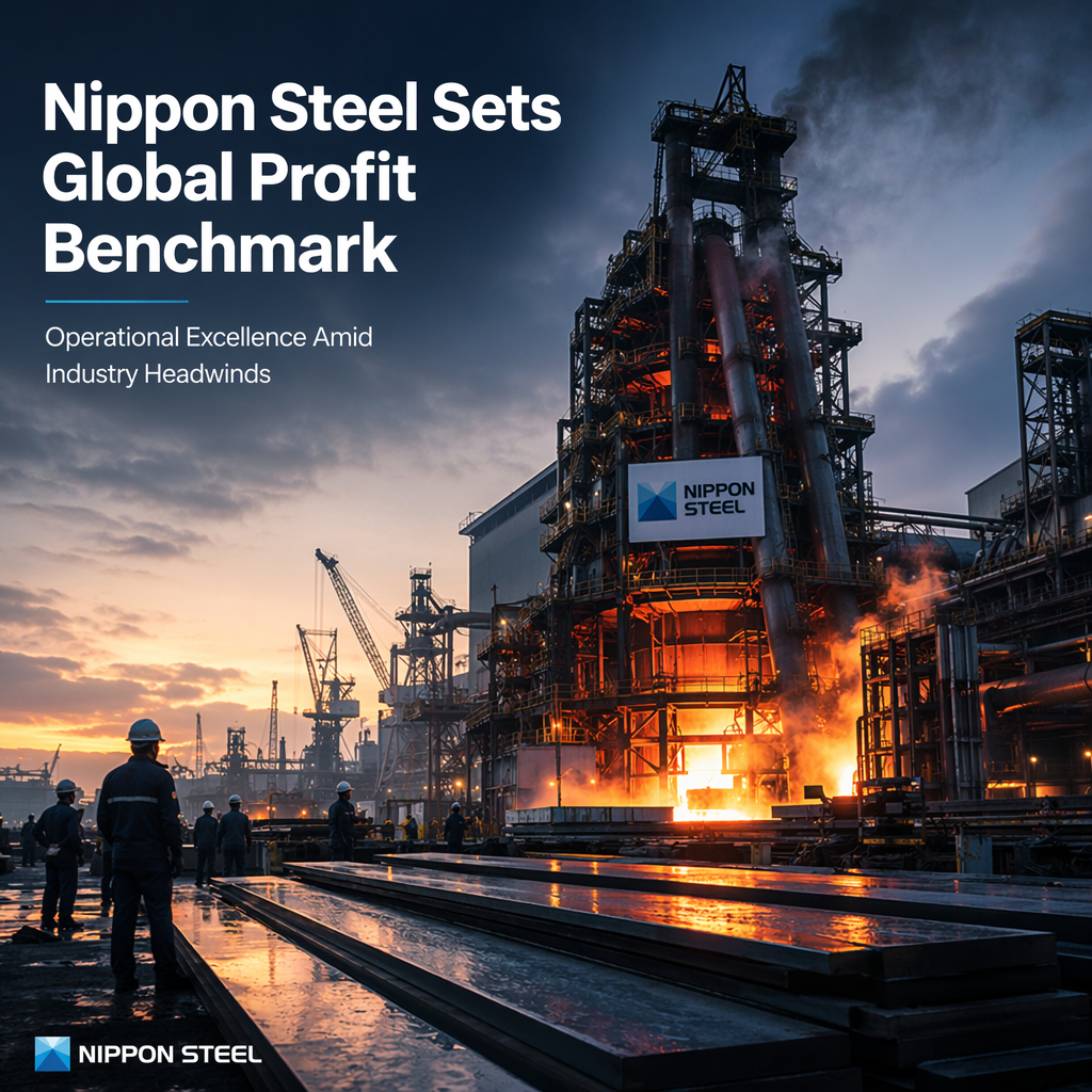 Nippon Steel Tops Global Peers in Profit Per Ton Amid Industry Headwinds