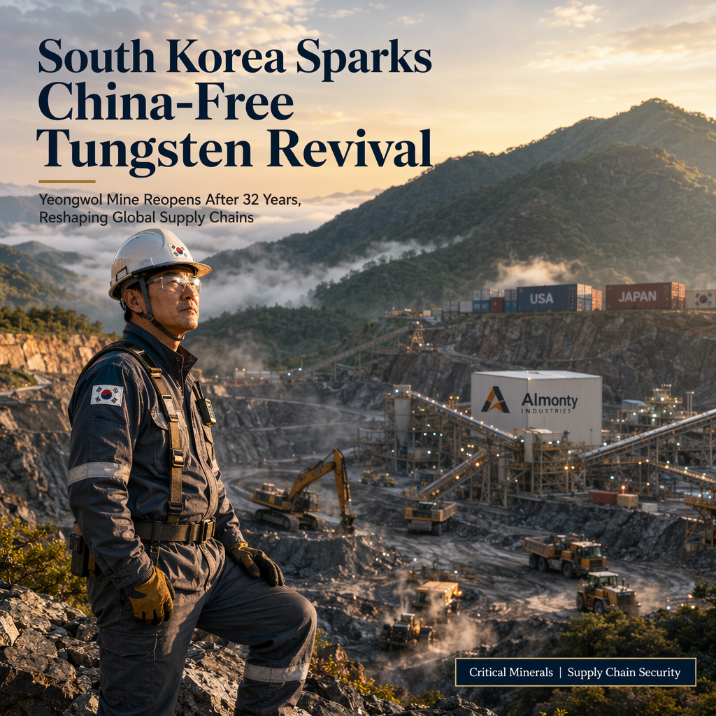 South Korea Revives Tungsten Mining to Reduce Reliance on China